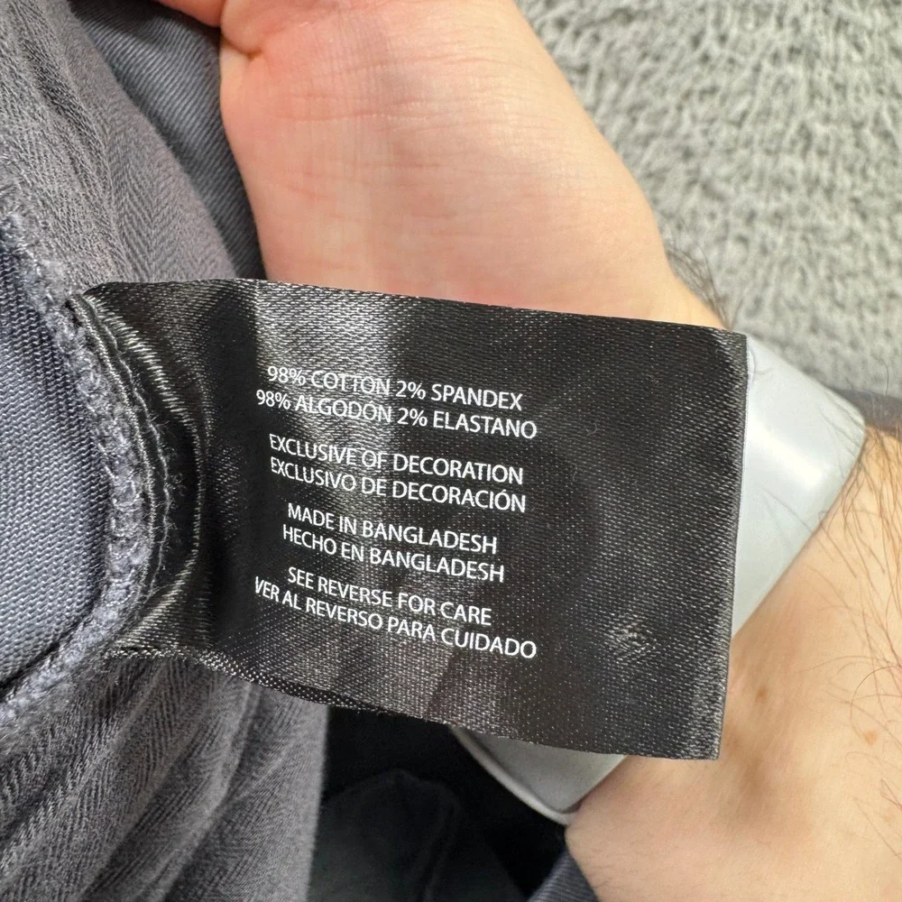 Banana Republic Mens Gray Cotton Stretch Chino Pants 40x32 New With Tags